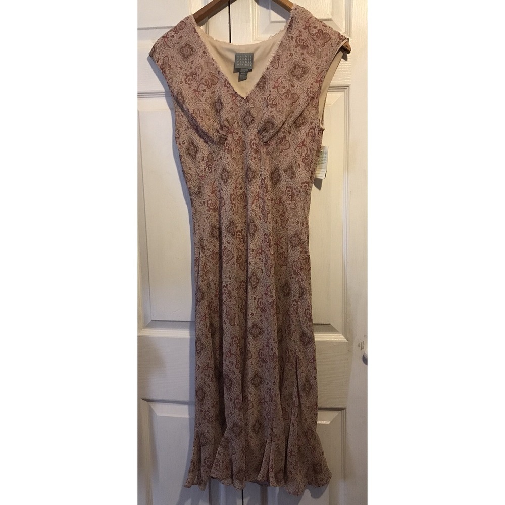 Floral Dress Size 10 NWT Lined Sleeveless Ruffle Cottagecore A Line